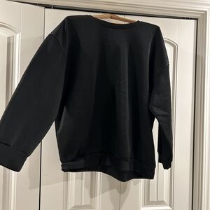 SHEIN Black Pullover Sweatshirt 2XL